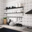 11.8 In. X 11.8 In. Pvc Peel And Stick Backsplash, Floor And Wall Tile For Kitchen And Bathroom, White & Grey (10-Pack)