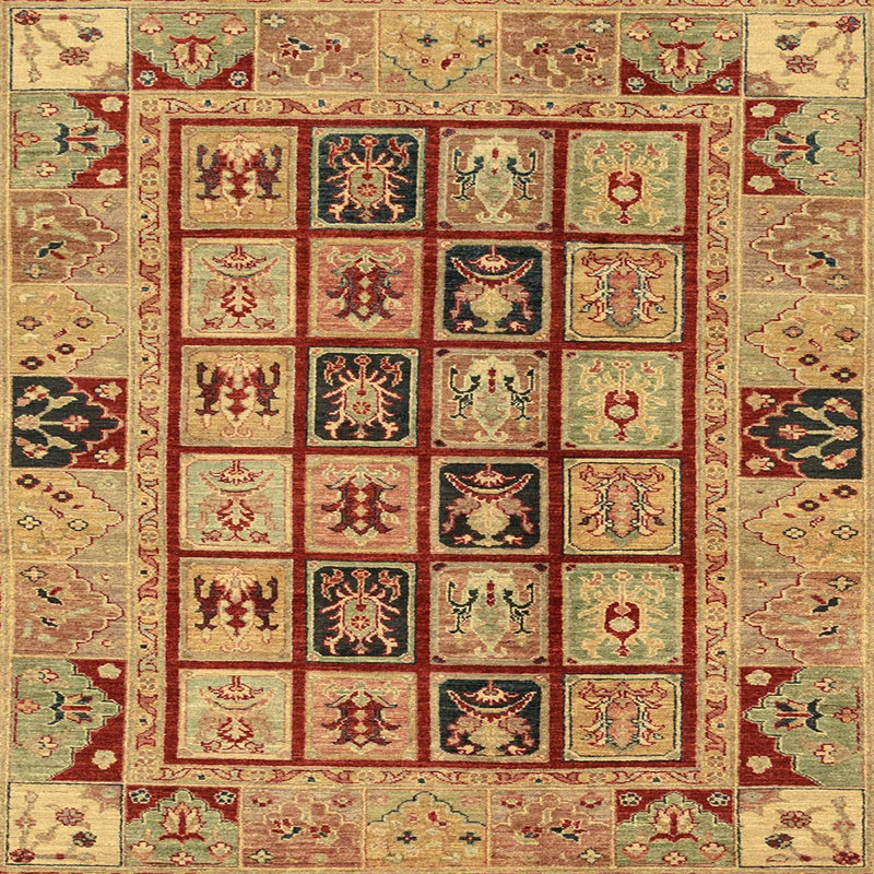 Abstract Indoor Rug, Square 7'