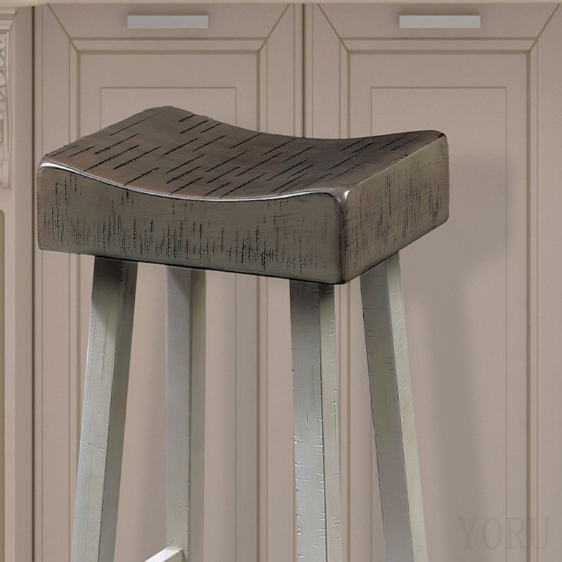 Tabouret de style transitionnel 2 pièces Tabouret, Blanc