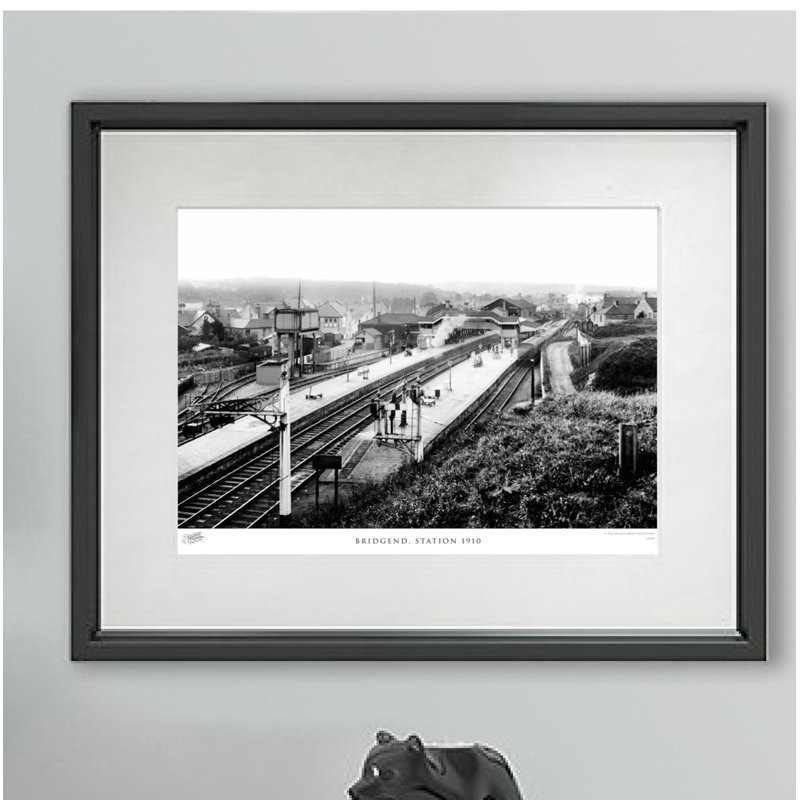 Bridgend, Station 1910 by Francis Frith - Single Picture Frame Print, 45cm H x 60cm W x 2.3cm D