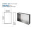 Niche de douche en acier inoxydable 21 po x 13 po, nickel brossé-854822910