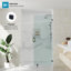 Écran de douche fixe sans cadre de l 43 po x H 76 po avec verre transparent de 3/8 po-120234393-114374188