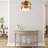 52" Lopato Brass and White 4-Blade LED Ceiling Fan