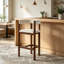 Ensemble de 2 tabourets de bar rembourrés sans dossier avec dossier pour bar, cuisine, salle à manger et bureau Classic Classic-130027456