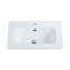BB0424Y301, lavabo intégré en céramique blanc brillant, bonde et robinet non inclus