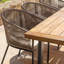 Fabiano Rectangular 6 - Person Long Dining Set with Cushions and Umbrella-1734852679-1738520813