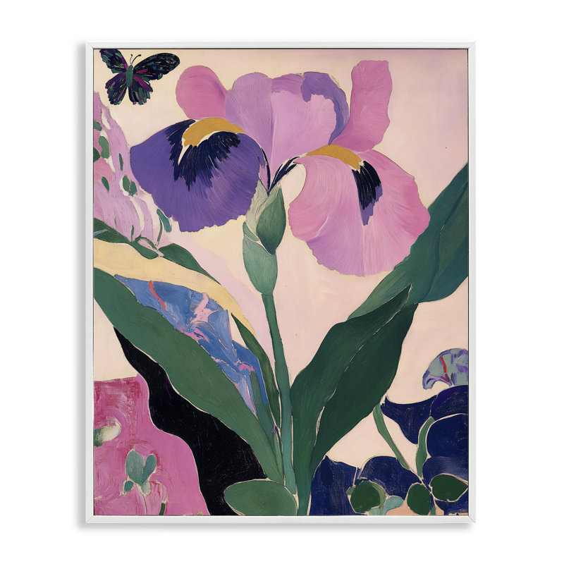 Giclée encadrée par Modern Iris Smiles, design par Annabelle Hall, H 14 po x l 11 po