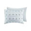 3 pièces, double / grand, pince, housse de couette, bleu, envers en microfibre, détails, - option lavable à la machine