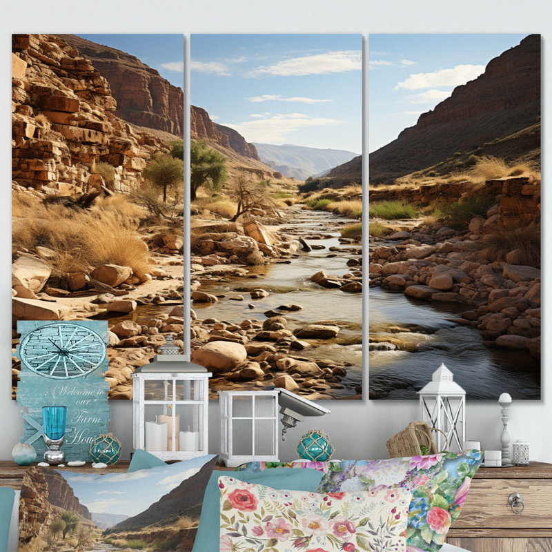 Ensemble de salon en métal Desert Oasis I - Paysages