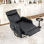 Petit fauteuil inclinable manuel berçant moderne pivotant de 24,8 po avec système de massage chauffant à 8 points et poche de rangement latérale-226457454