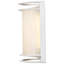 Luminaire à cloison d'extérieur intégré en verre givré 10,52 po H-148742168