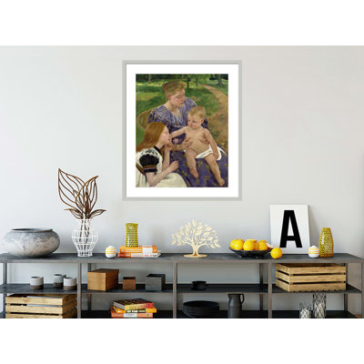 «The Family» par Mary Cassatt, impression giclée sur cadre