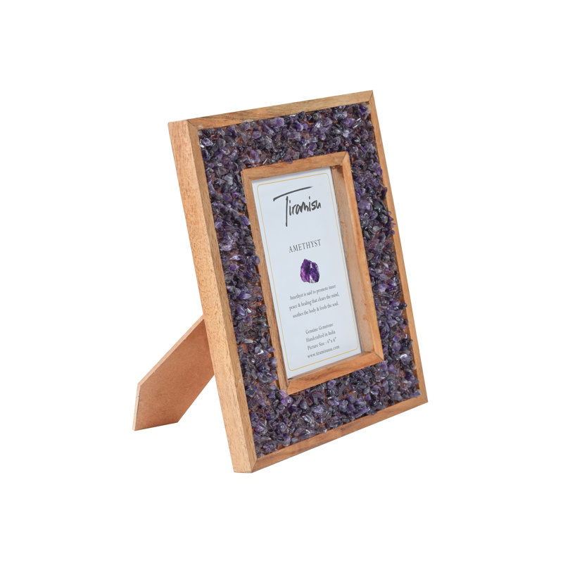 Cadre photo tiramisu mauve majestueux améthyste, Mauve foncé