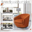 Aunna 76.2Cm Wide Velvet Swivel Barrel Chair