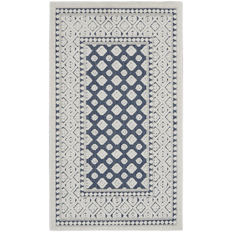 Brishen Geometric Indoor / Outdoor Rug, Rectangle 2'2" x 3'9"