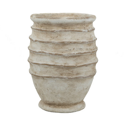 Vase beige 9,5 x 9,5 x 13 po