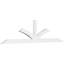 Richland Architectural Grade PVC Gable Bracket-44774190-44774335