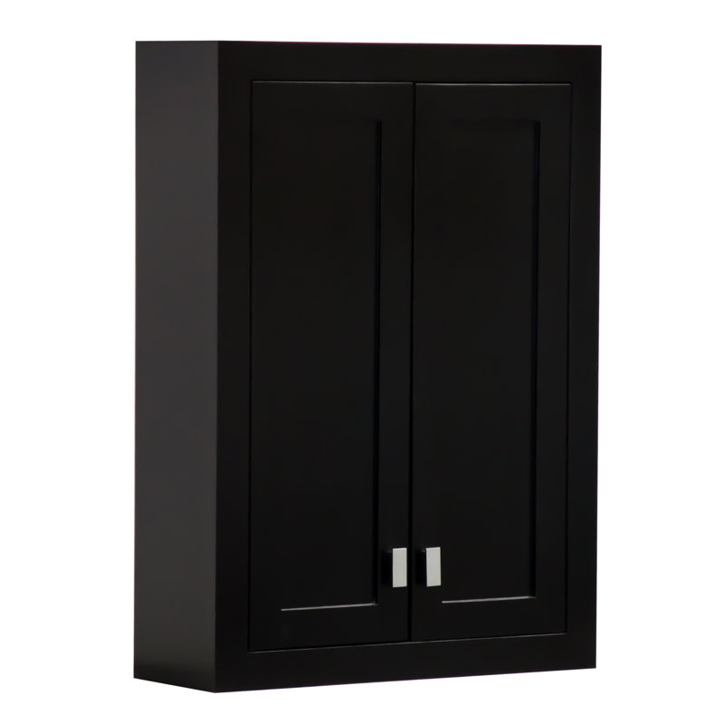 Higuera Solid Wood Bathroom Cabinet, Espresso, 1