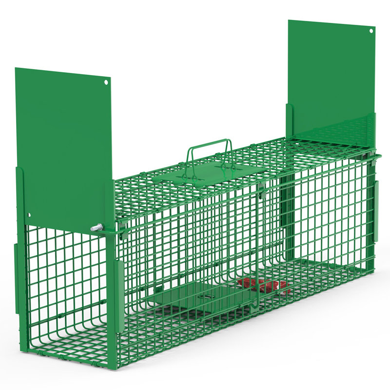 40x12x13in 2 Porte cage d'animaux, H 13 po x l 40 po x P 12 po, Vert
