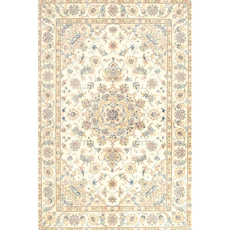 Tapis gris/beige traditionnel Bundine, Rectangle 2 pi x 4 pi