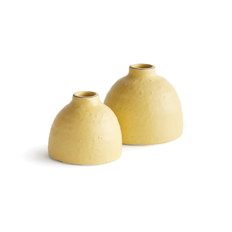  Vases Bud, ensemble de 2, Jaune