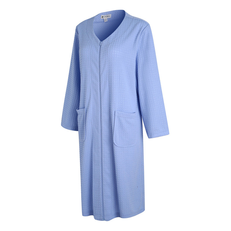 Peignoir fille / femme + mi-mollet avec poches, XL