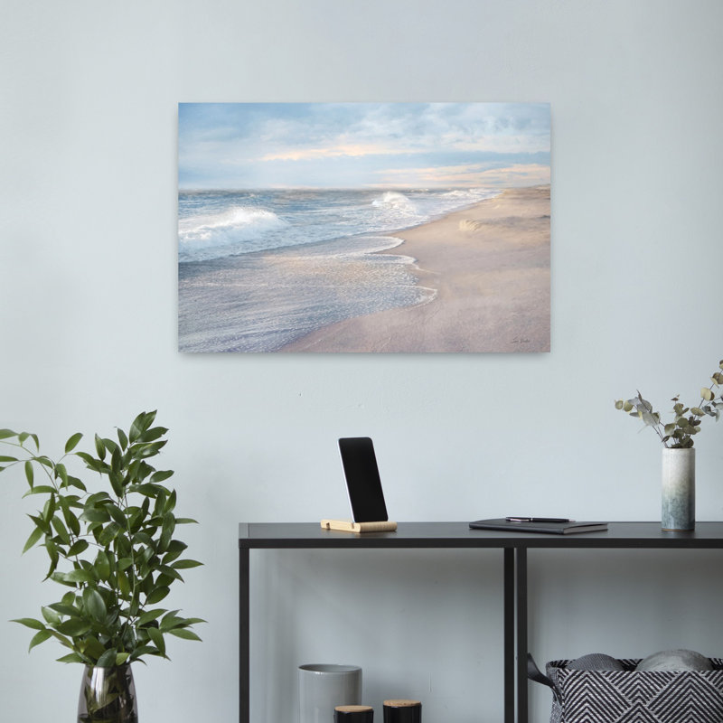 «Coastal Morning», art côtier abstrait, H 16 po x l 24 po