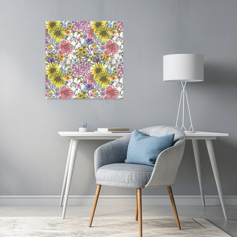Art contemporain rétro, art contemporain, H 24 po x l 24 po