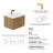 24" Single Vanity Set, Base, Ceramic Top-563907915