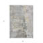 Tapis intérieur gris lavable abstrait 5 pi x 8 pi