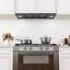 Hotte de cuisine 36 pouces 900 CFM convertible à 4 vitesses en acier inoxydable noir avec bouton poussoir et lumières DEL-120430909
