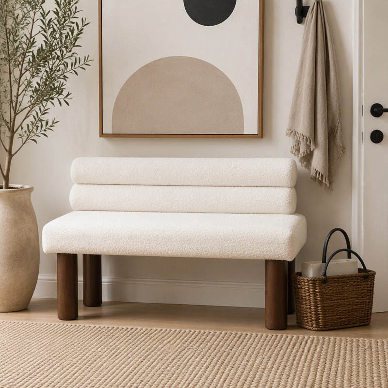 Mobilier de salle à manger rembourré Boucle, Beige,Brown