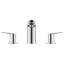 BauLoop Widespread Bathroom Faucet with Drain Assembly