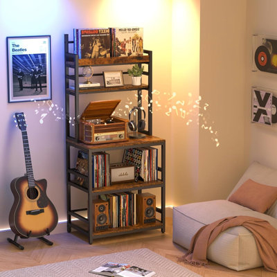 168cm H Media Shelves