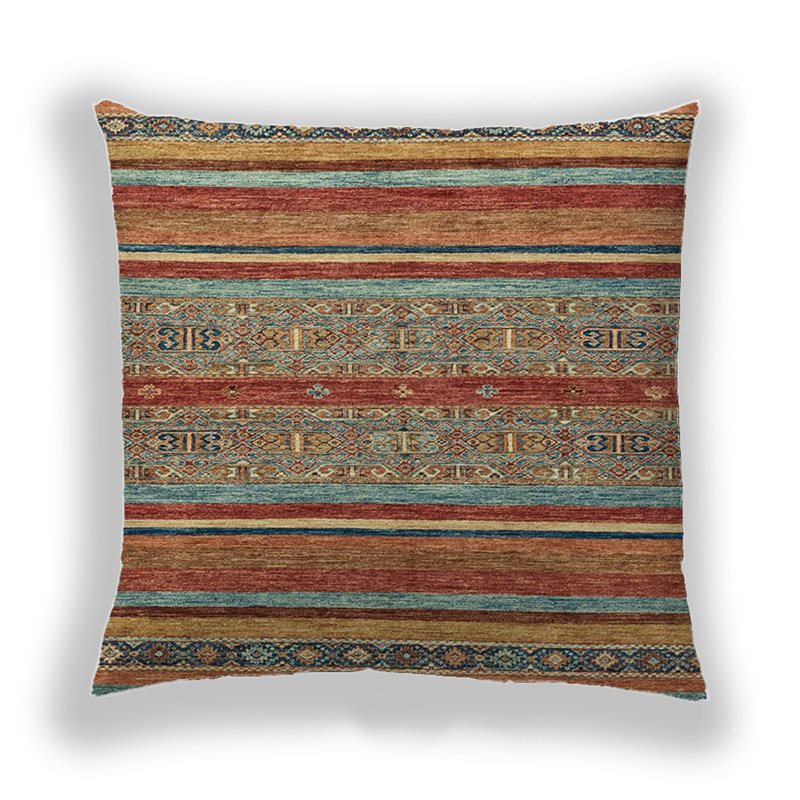 Coussin décoratif abstrait 2389, Microsuède