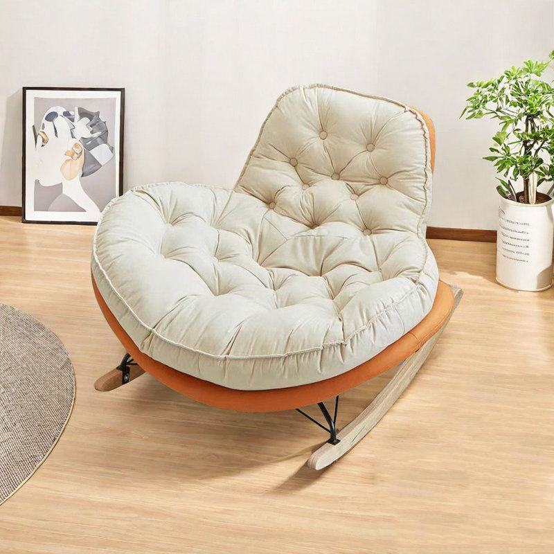 Chaise berçante Nordic Casual, Orange