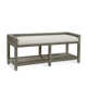 Glinda Wicker Shelves Storage Bench