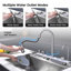 Évier de cuisine 33 po x 22 po Smart Waterfall avec affichage numérique, robinet baleine et laveuse à gobelets - évier à simple cuve en acier inoxydable-123409843