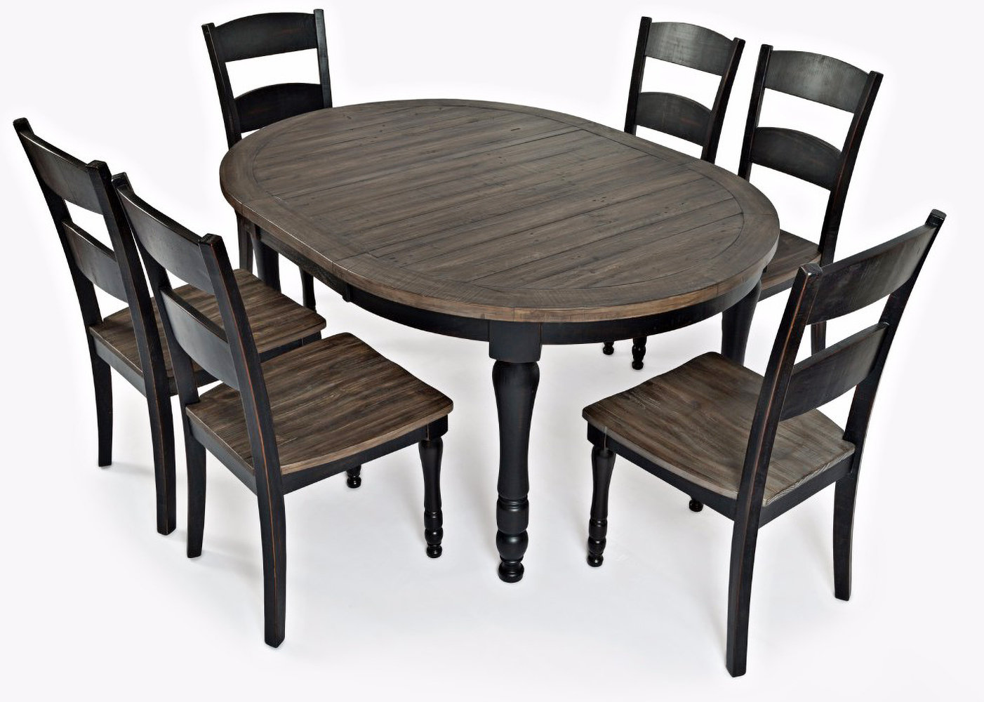 Sand & Stable Westhoff 6 Person Extendable Solid Wood Dining Set