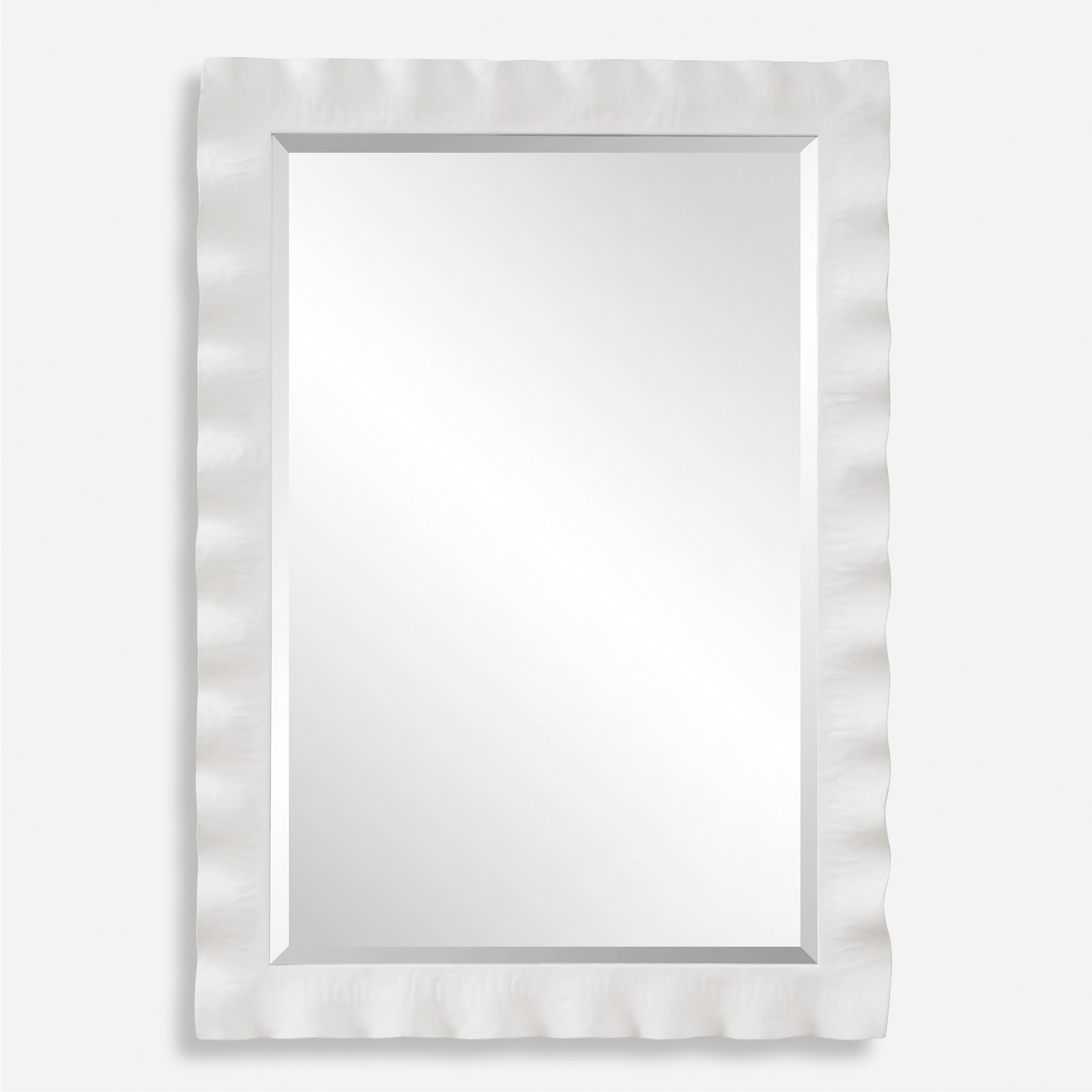 Edith 28" Accent Mirror, White