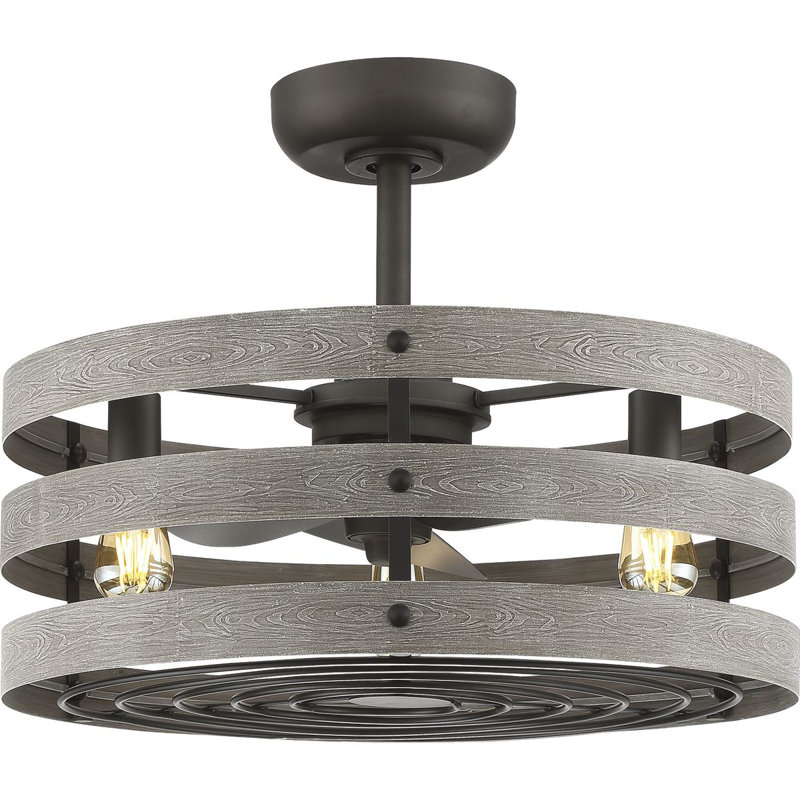 Gulliver 23.5" Ceiling Fan with Light Kit, Graphite