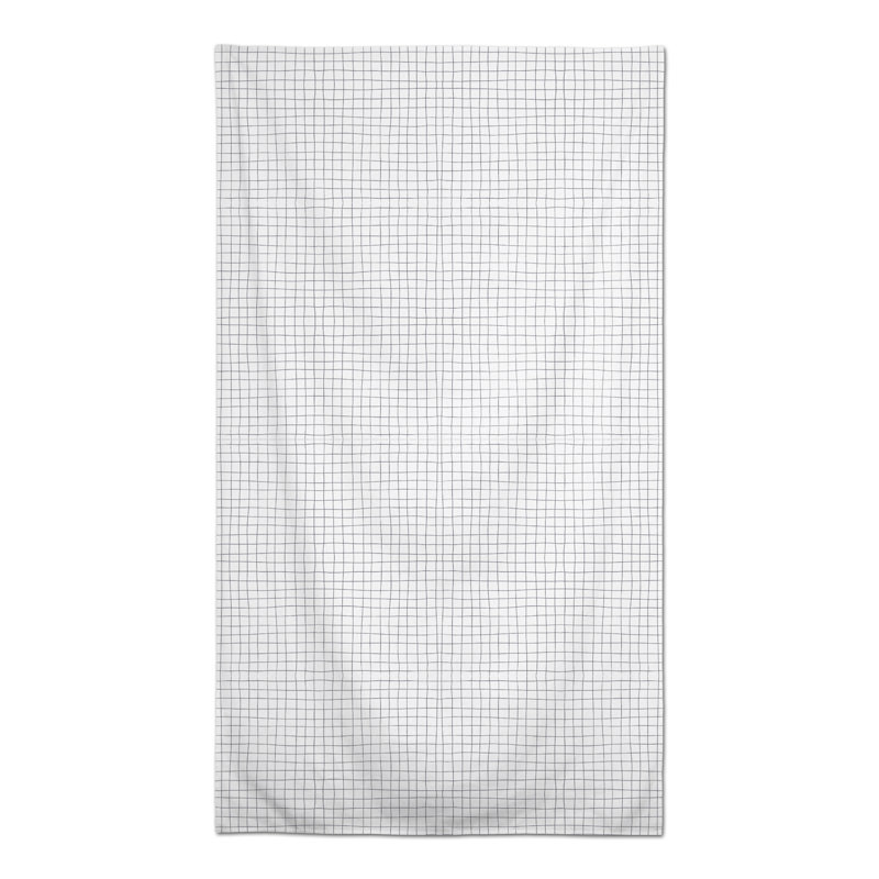 Harikishan Checkered Tablecloth, Dark Gray