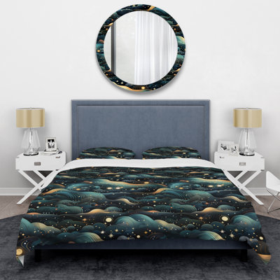Celestial Dreams Galaxy Pattern VI Polyester Duvet Cover