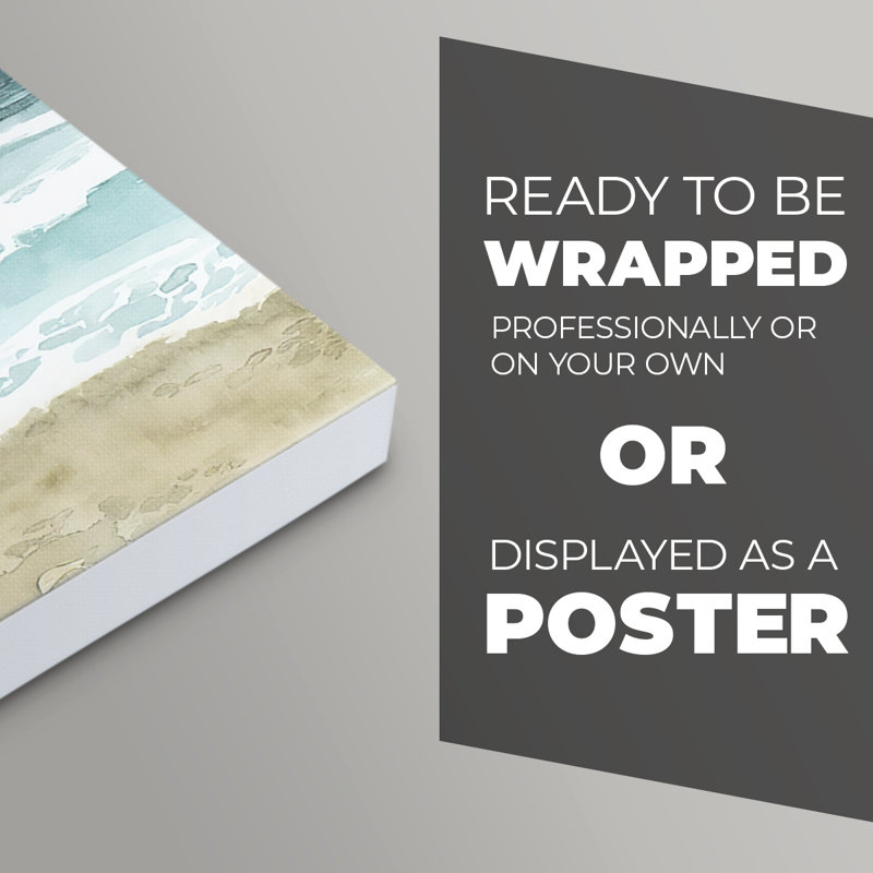 South Beach Storm II -Canvas Print Only - NOT FRAMED, 12" H x 8" W