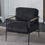 Chaise longue de loisirs en velours noir