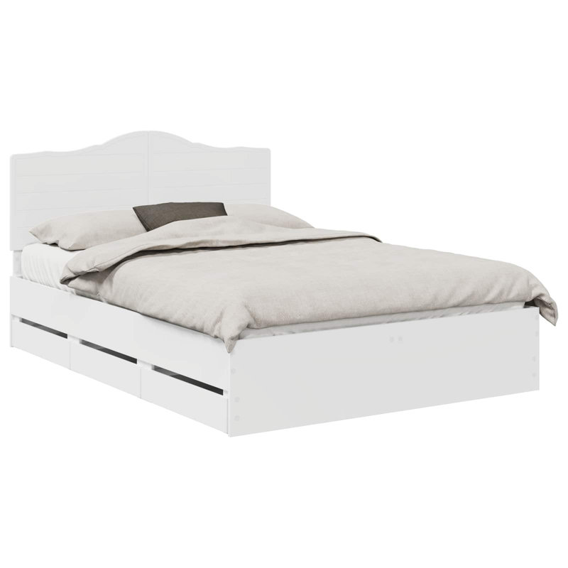 Bed, White, European Kingsize (160 x 200 cm)