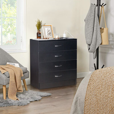 Wyble 4 - Drawer Storage Cabinet Chest with USB by Wade Logan