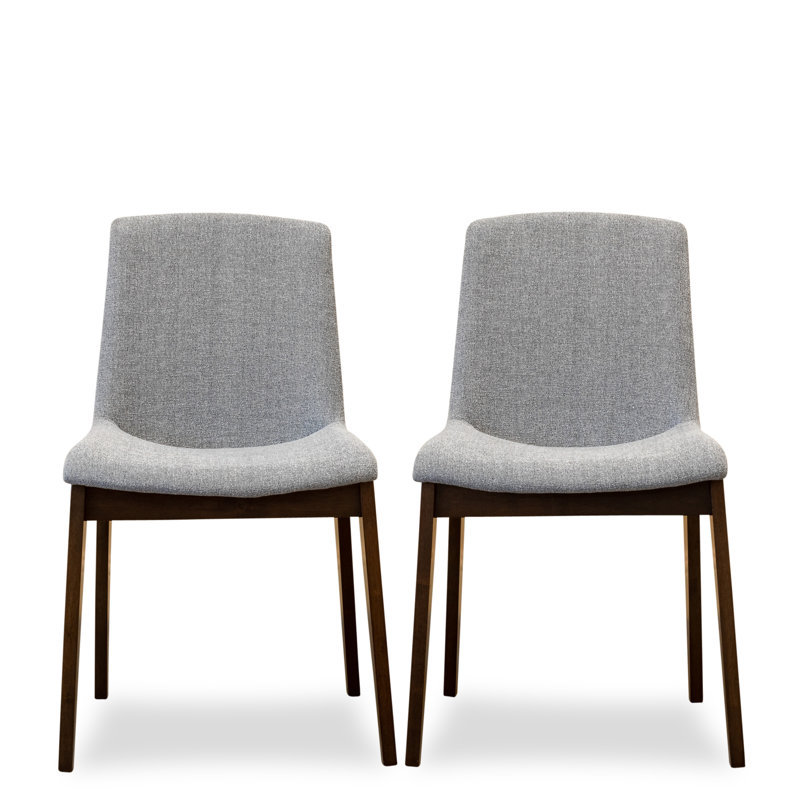 Halladay 18'' H Faux Leather Upholstered Side Chair, Light Gray
