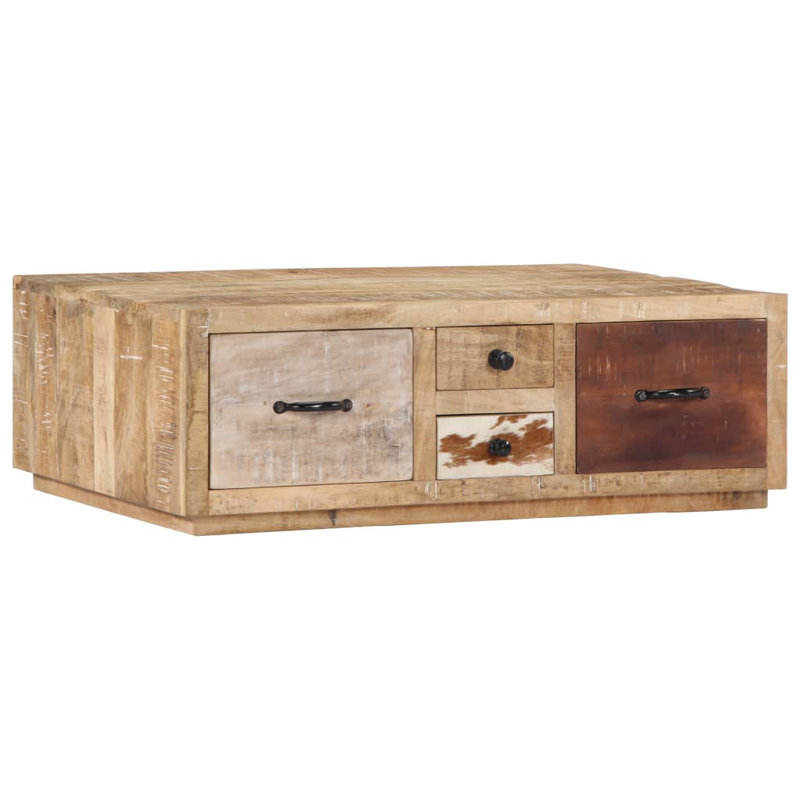Rosia Solid + Manufactured Wood Frame Single Coffee Table with Storage