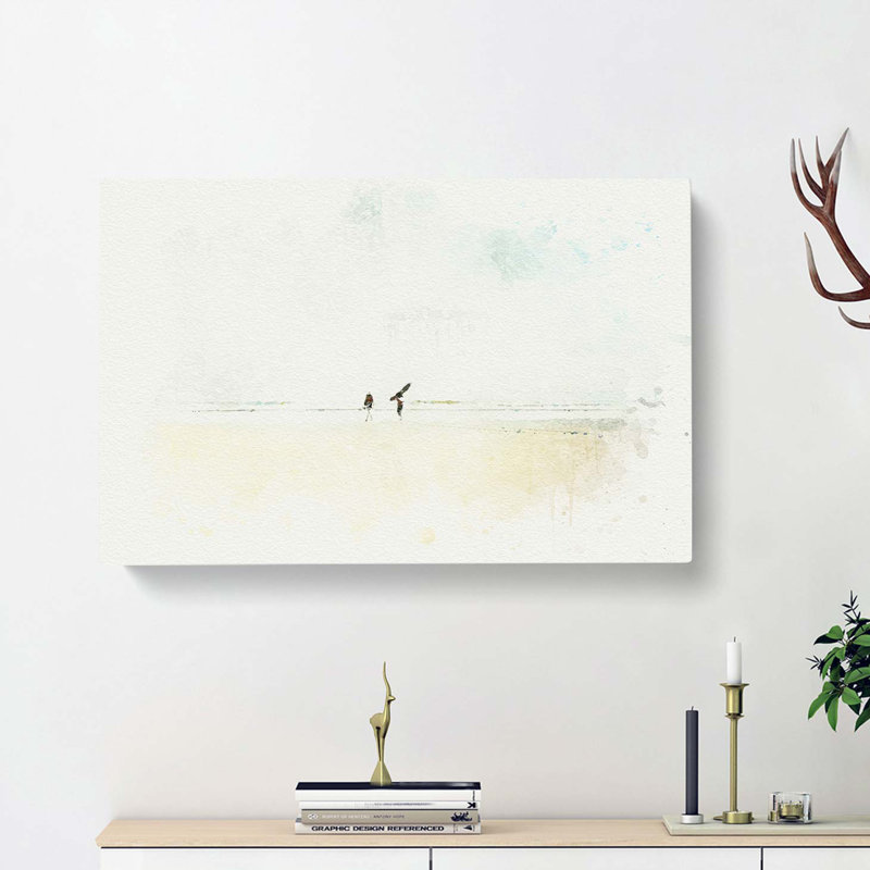 Heading To The Surf In Abstract - Wrapped Canvas Painting, 50cm H x 76cm W x 3cm D
